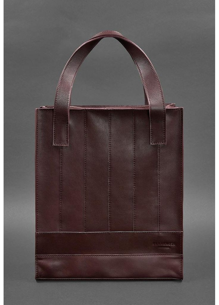 Шкіряна жіноча сумка Бетсі бордова краст BlankNote шоппер (348359115)