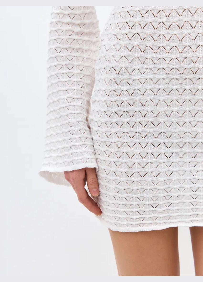 Жіноча пляжна туніка з деревʼяними кільцями SEAVE молочна No Brand (332813682)