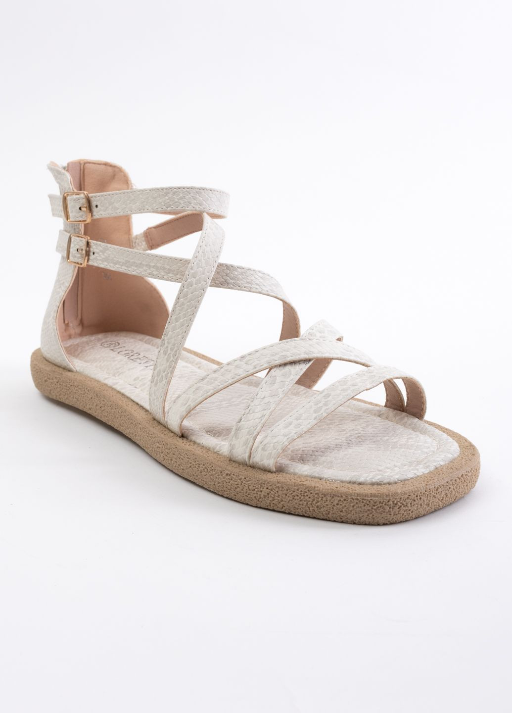 Белые летняя боссоножки женские e522-3 белые 346160 Loretta