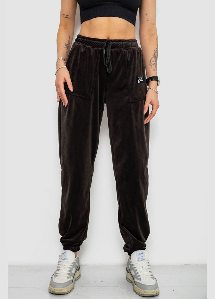 Спортивні штани жіночі велюрові на флісі Anello 238R58647-1 (332980184)