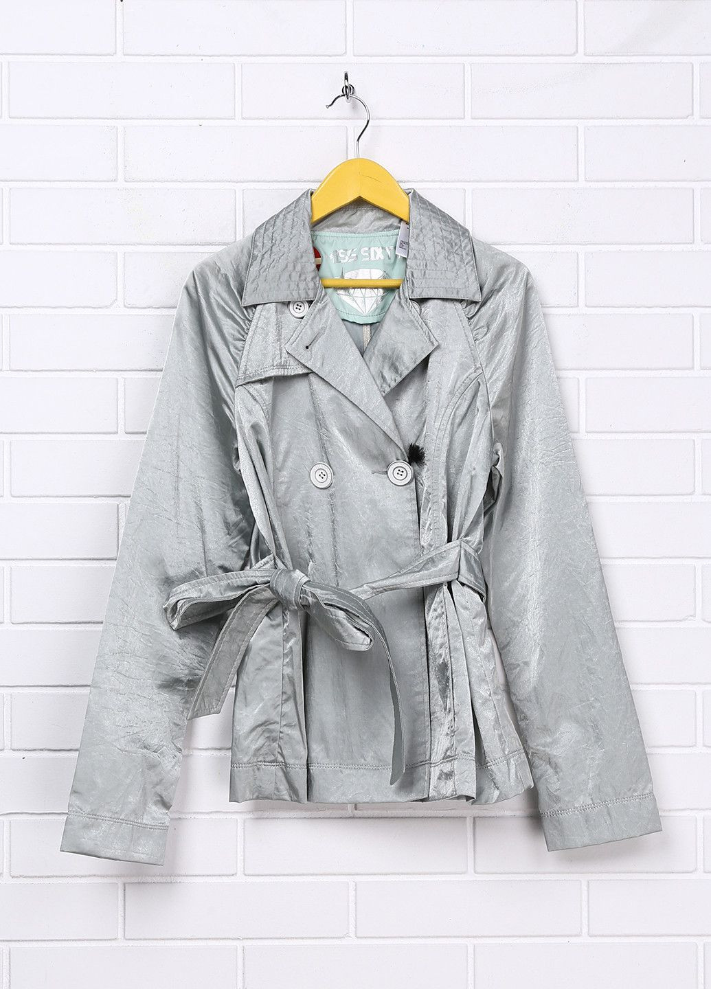 Плащ W147OONY9812 Оливковый Miss Sixty тренчкот демисезон (323064409)