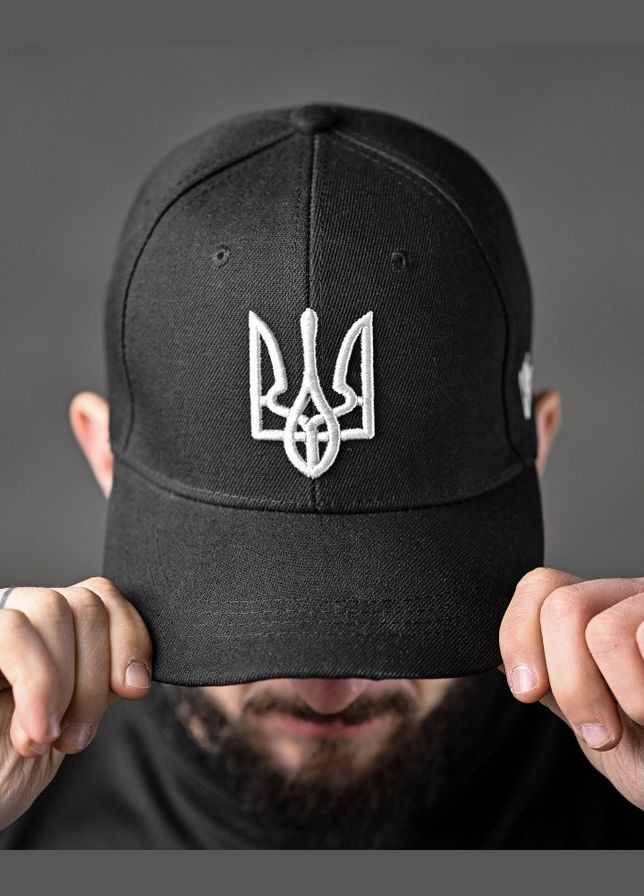 Тактическая мужская кепка Ukraine с Гербом черная No Brand (340271845)