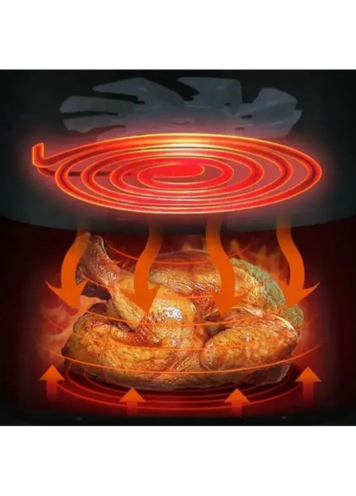 Аэрофритюрница двухкамерная 2400 Вт, 4+8,5 л, SK-10060 / Мультипечь аэрогриль/Фритюрница без растительного масла Sokany (367058257)