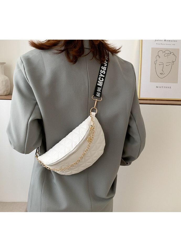 Міні сумка клатч жіноча біла з еко-шкіри через плече ProDobro (363259822)