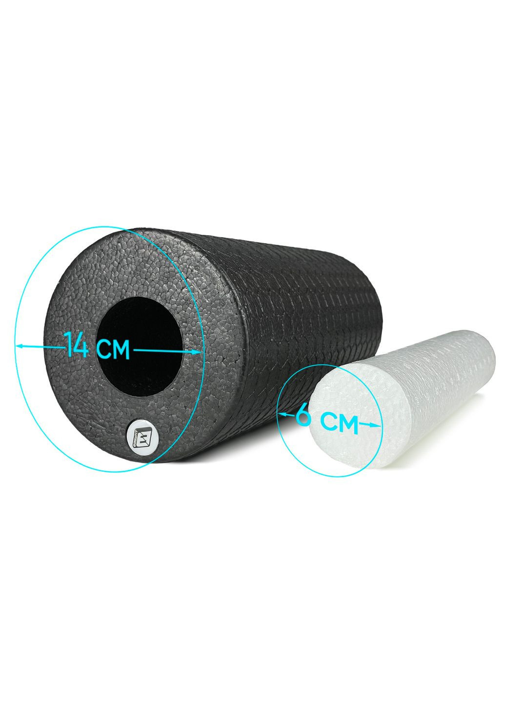 Масажний ролик LightWeight 33х14 см з масажером для стоп 33х5 см EasyFit (362497659)