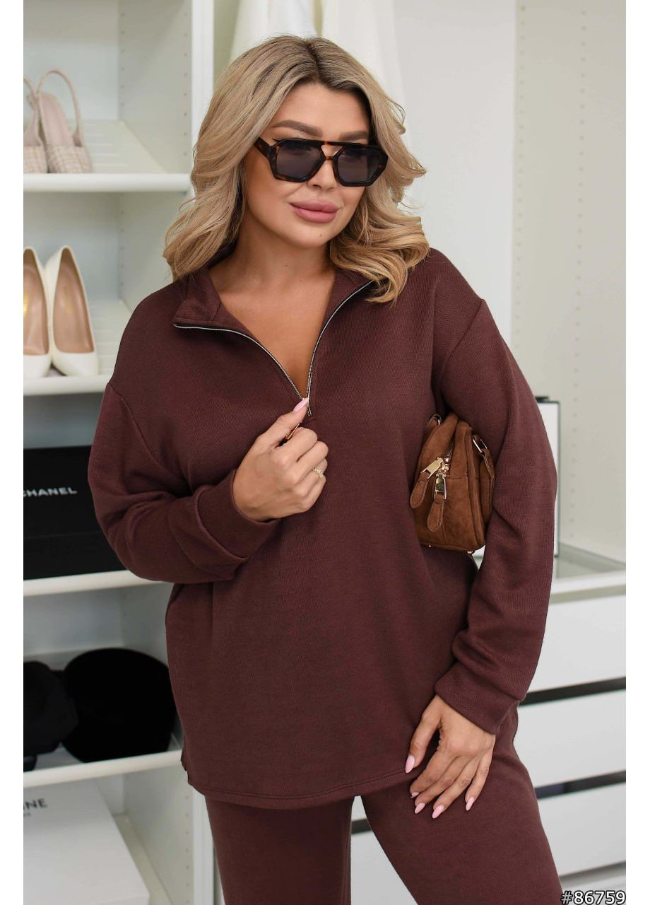 Жіночий теплий костюм-двійка з двосторонньої ангори — батальна модель 🔥 (ЗАМІР В ОПИСІ) DK/DL Мода без кордонів (369573715)