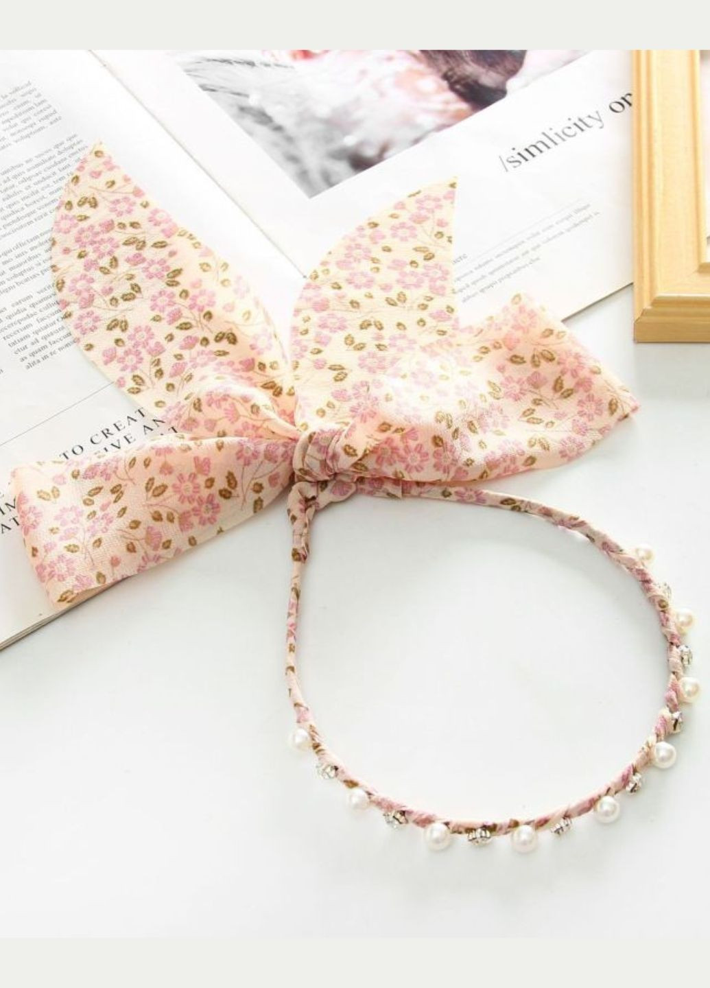 Жіночий обруч для волосся Pearls and Flowers (1914-01) Macarena (344451148)