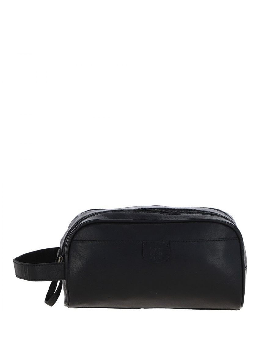 Чёрный кожаный нессесер T78 Black Ashwood (303831995)