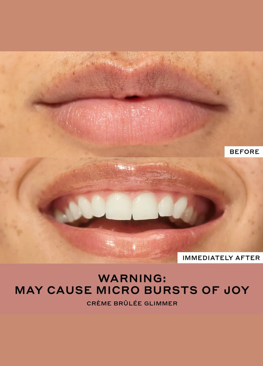 Пептидный бальзам для губ с шиммером "Crème Brûlèe Glimmer" Pout Preserve Peptide Lip Treatment Glimmers Ole Henriksen (322417328)