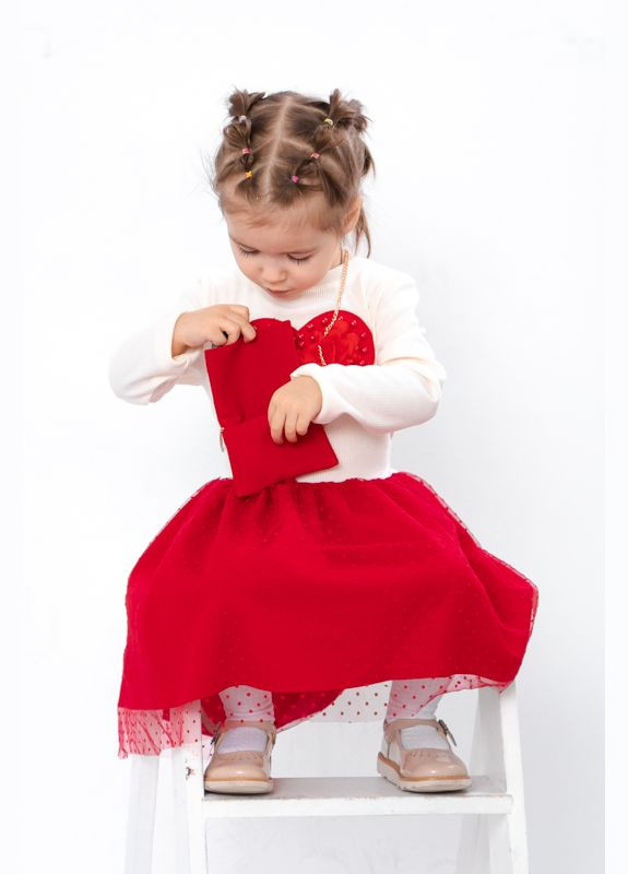 Червона сукня для дівчинки з сумочкою No Brand (283490307)