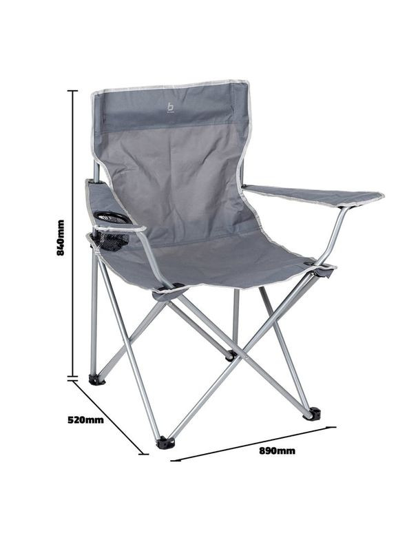 Кресло раскладное Foldable Compact Grey (DAS301449) Bo-Camp (355312442)