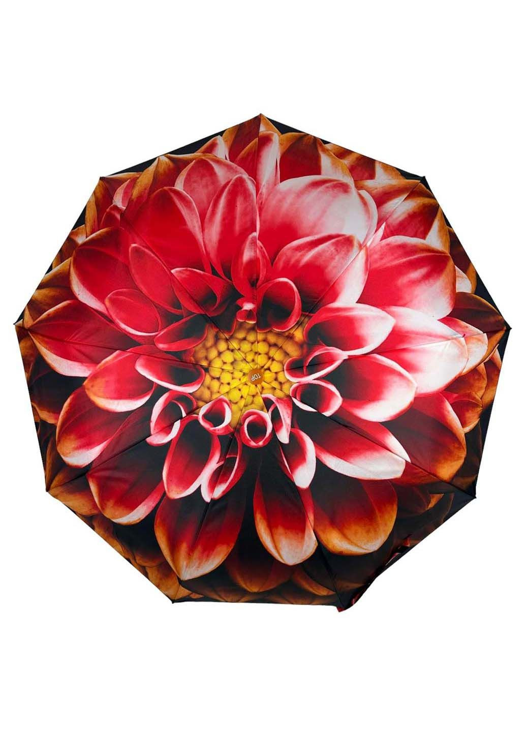 Комбинированный женский зонт полуавтомат на 9 спиц Toprain (289977466)