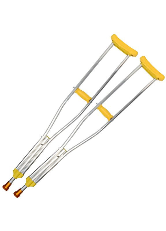 Милиці пахвові YK-53 алюмінієві пари з регулюванням h = 1,5-1,3 м 6 шт. Lesko (352013291)