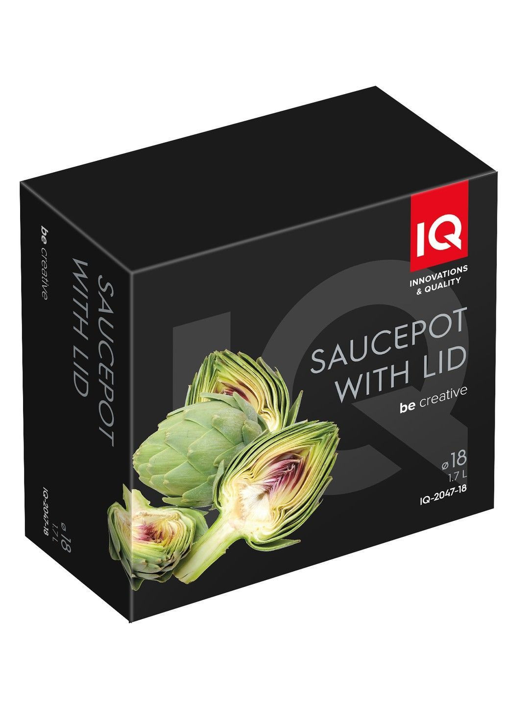 Каструля Be Creative алюмінієва 18 см (1.7 л) з кришкою (-2047-18) IQ (365276871)