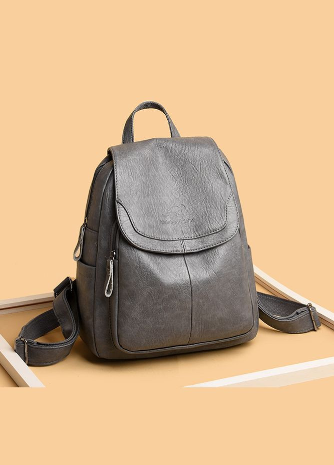 Женский городской рюкзак мини рюкзачок кенгуру серый OEM (328267049)