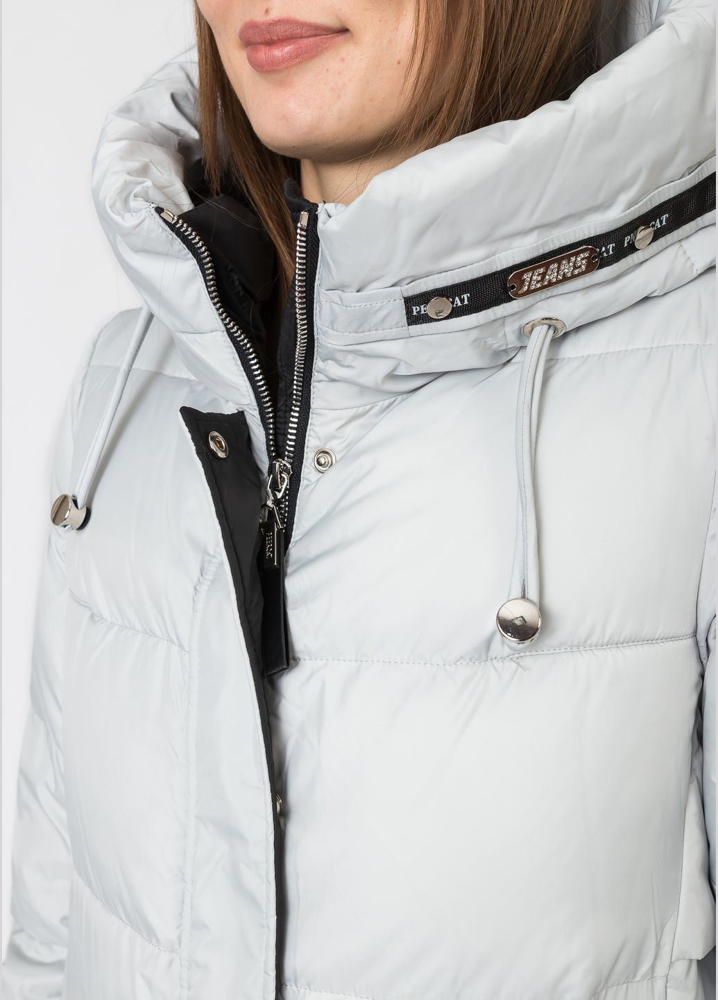 Серый зимний Пуховик Peercat