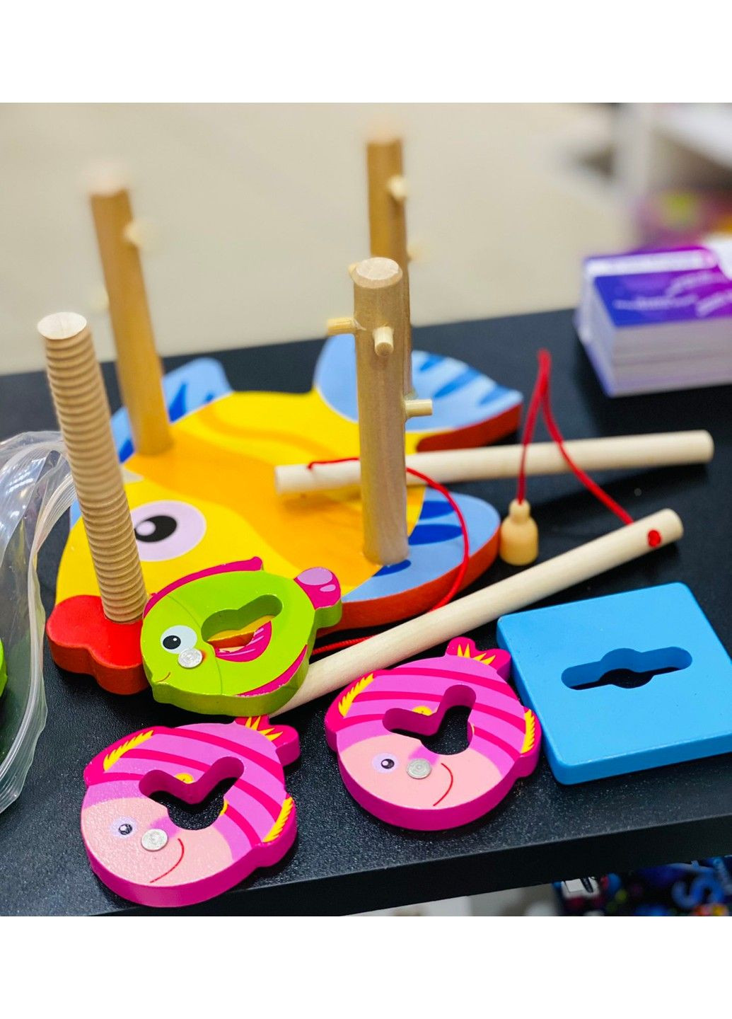 Дерев'яна Логічна гра Геометрика Слови рибку MD 0902 No Brand (297201261)