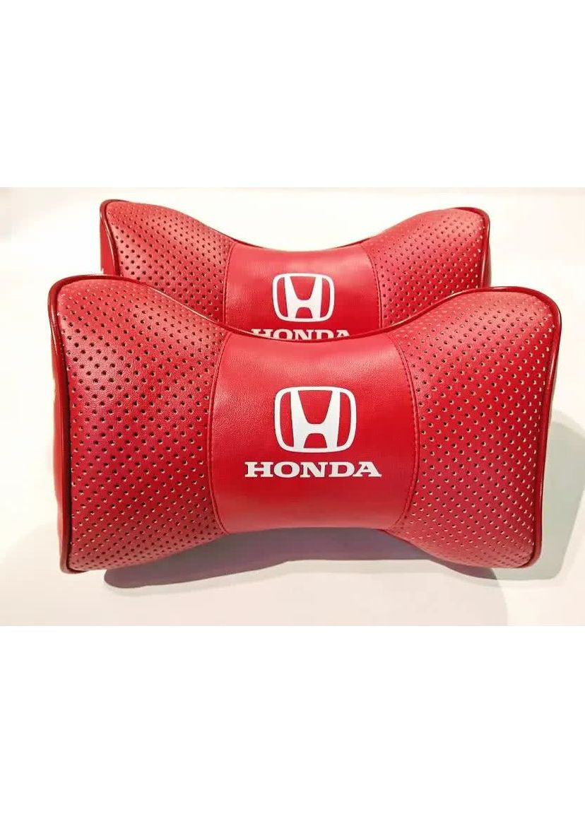 Подушка підголівник HONDA червоний 2шт No Brand (361182430)