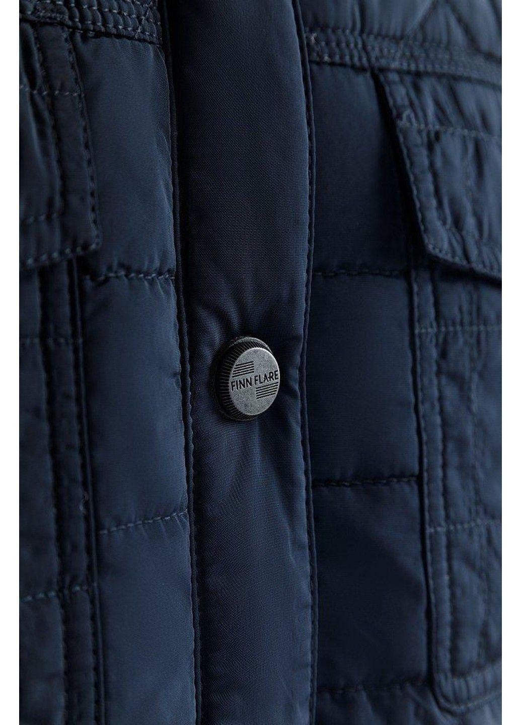 Темно-синя демісезонна куртка-сорочка a19-22041-101 Finn Flare