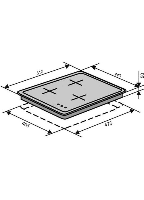Варильна поверхня HG430-B3 S (WH) Ventolux (368575965)