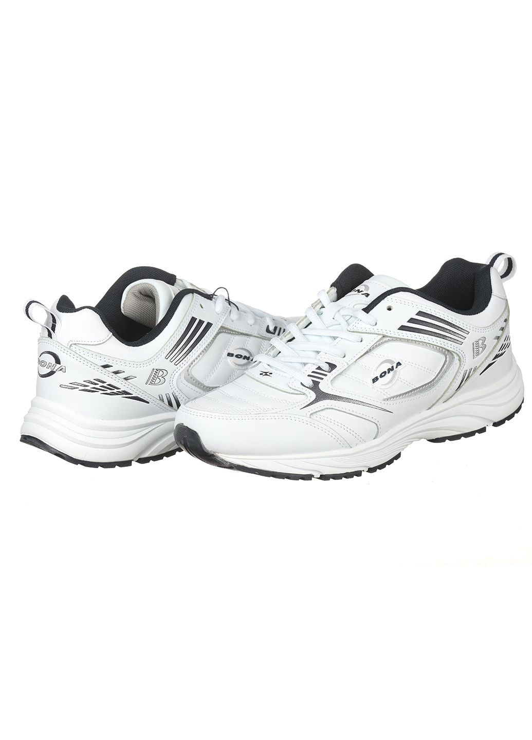 Белые демисезонные мужские кроссовки 658a Bona