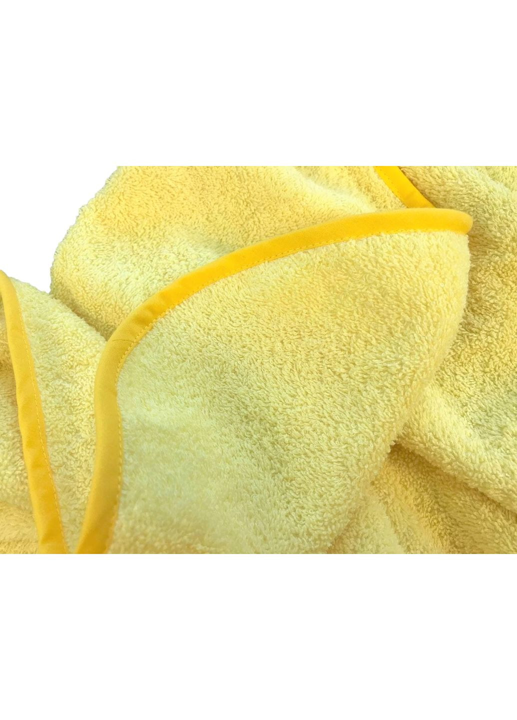Махровое полотенце "Бегемотик" Moontime однотонный желтый