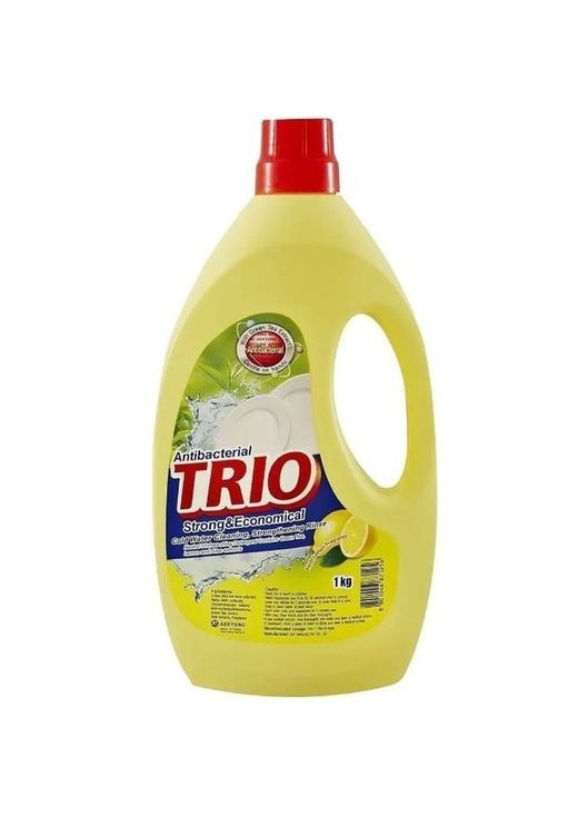 Засіб для миття посуду Anti-bacterial Лимон, 1 л Trio 8801046979495 (328309297)