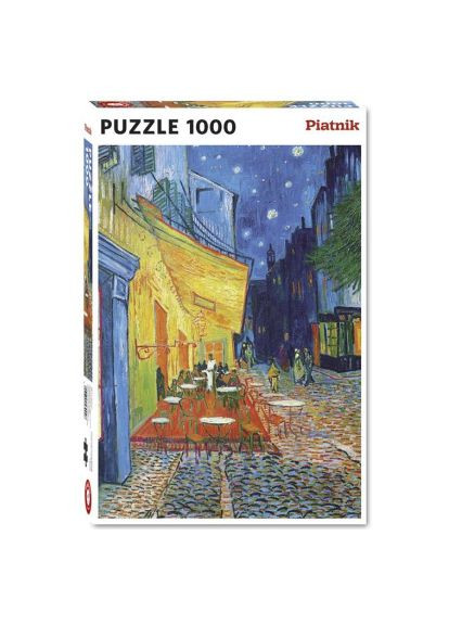 Пазл Ночная терраса кафе Винсент ван Гог, 1000 элементов (PT-539046) Piatnik Нічна тераса кафе Вінсент ван Гог, 1000 елементів (366105213)