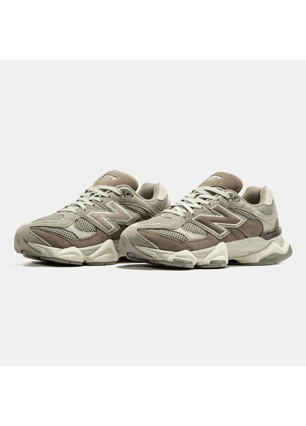 Бежевые демисезонные кроссовки мужские и женские new balance 9060 beige | нью беланс 9060 бежевые No Brand