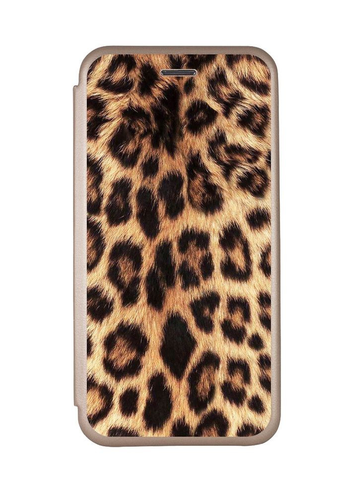 Чохол-книжка з малюнком для Xiaomi Redmi Note 8 Pro Золотий:: Леопардовий дизайн (принт 383) CASE CONTROL (360684490)