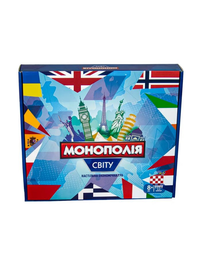 Настільна гра "Монополія світу" 7007 українською мовою No Brand (316050251)