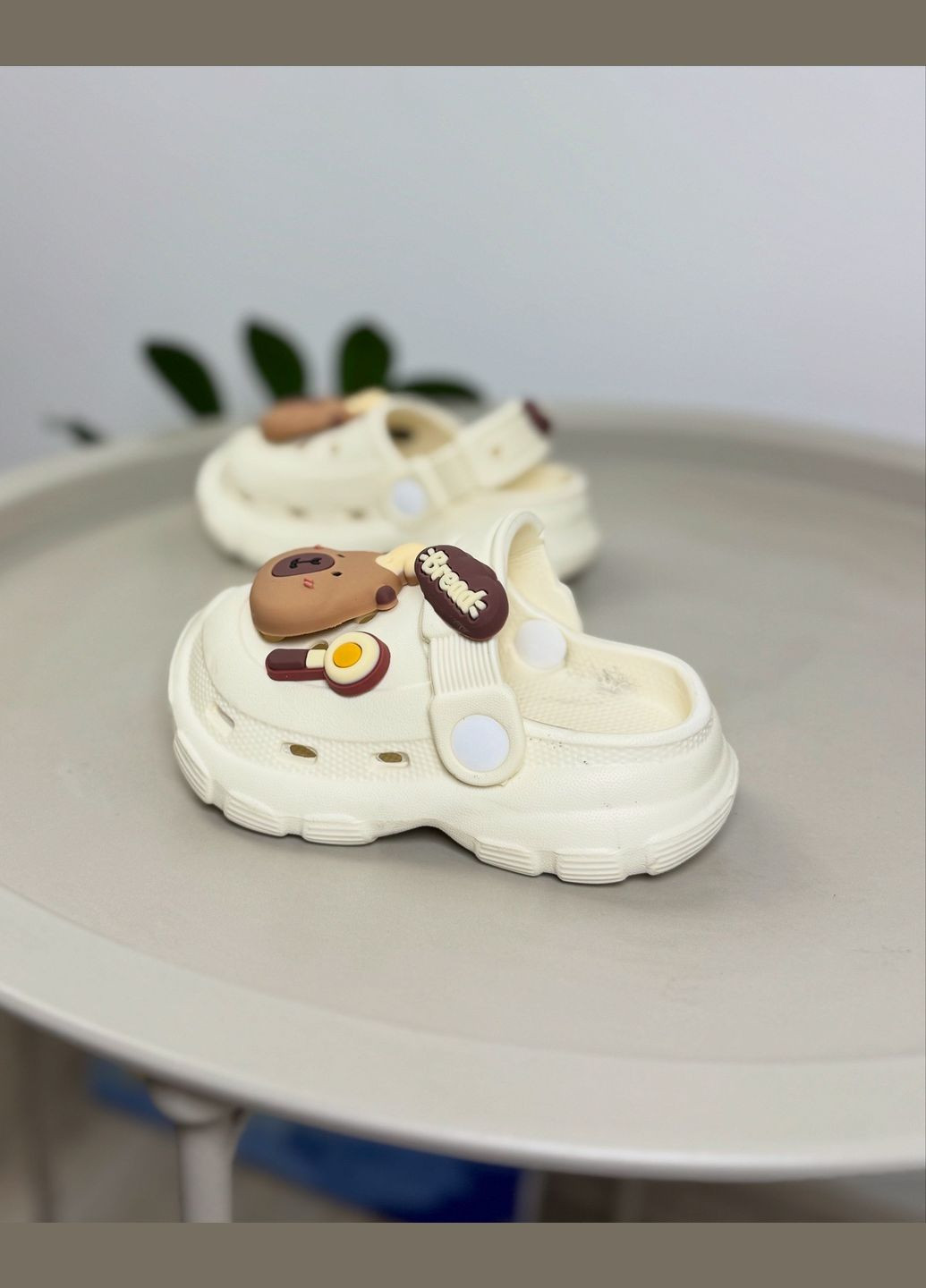 Детские крокси бежевые 1530 No Brand (333013861)