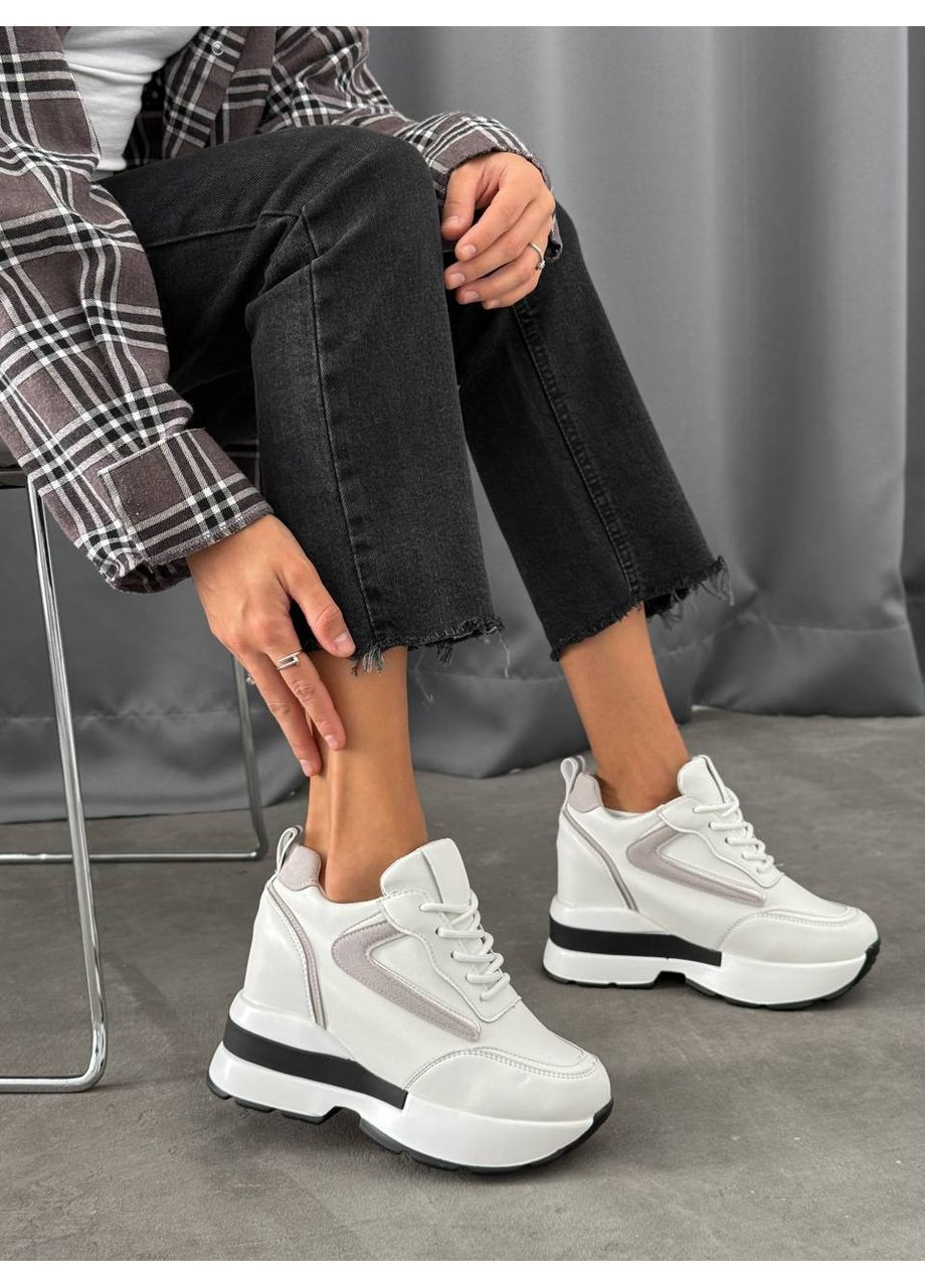 Стильні жіночі кросівки No Brand білі демісезони (362648088)