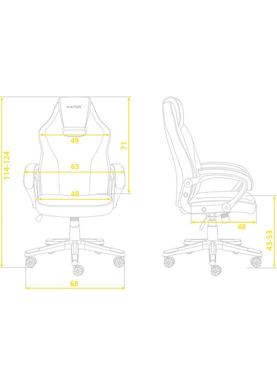 Крісло Flash Black/Red (HTC-401) Hator (323116573)