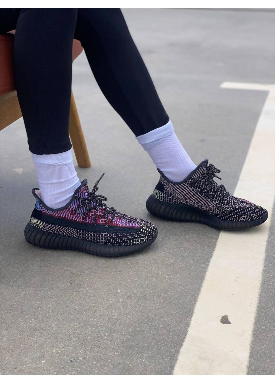 КРОССОВКИ ЖЕНСКИЕ ADIDAS YEEZY BOOST 350 V2 HOLIDAY АДИДАС ИЗИ БУСТ No Brand чёрные демисезоны (368887802)