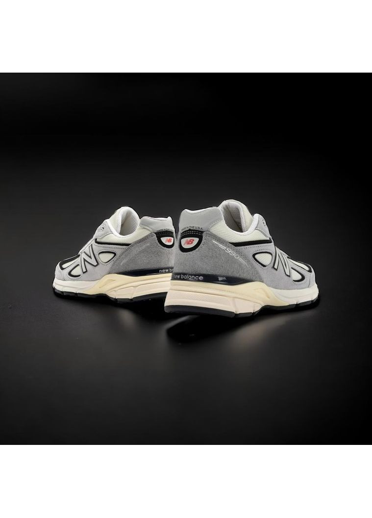 Сірі Осінні кросівки чоловічі new balance 990v4 grey white нью беланс 990v No Brand