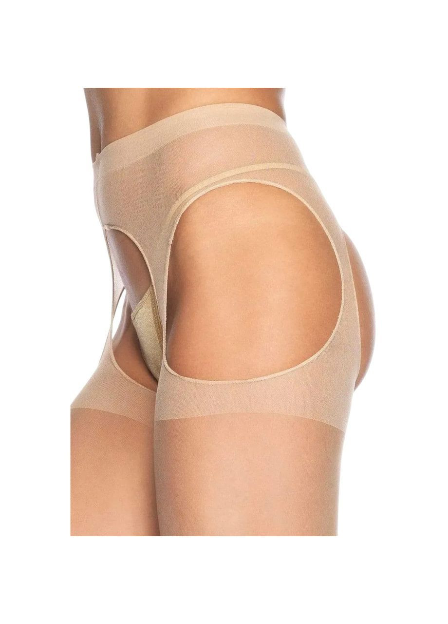 Телесные колготки с подтяжками эротические чулки для женщин сексуальное белье one size Leg Avenue (363041392)