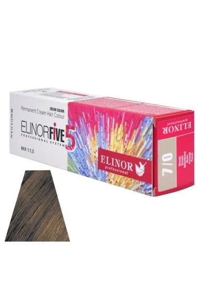 Фарба для волосся ELINORFIVE5COLOR РУСИЙ 7/0 (100 МЛ) Elinor Professional (324624799)