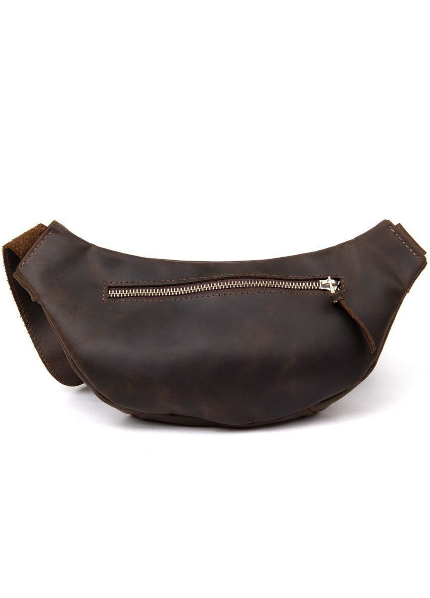 Бананка в матовой коже 11154 Коричневый Grande Pelle (298570873)