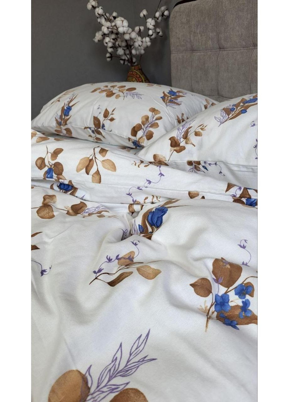 Постельное белье с резинкой Сандра, фланель(байка) Двуспальный размер, наволочки 50/70 No Brand (364217901)