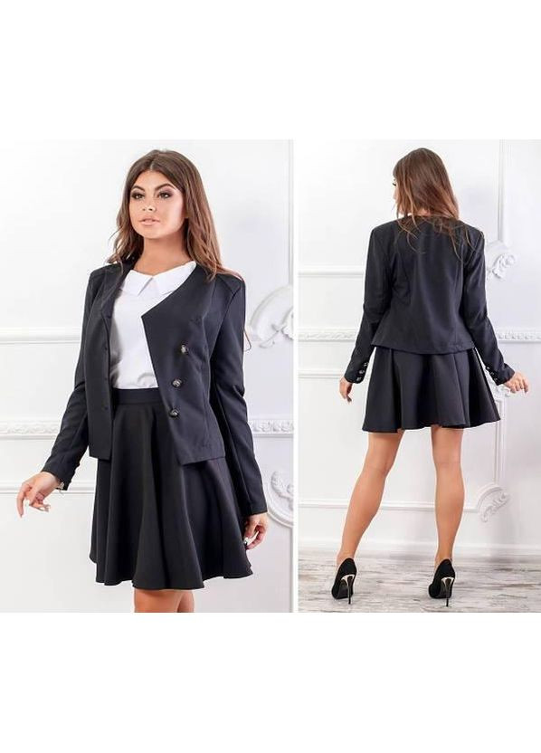 Цветной женский жакет 118 черный KHAN - всесезон