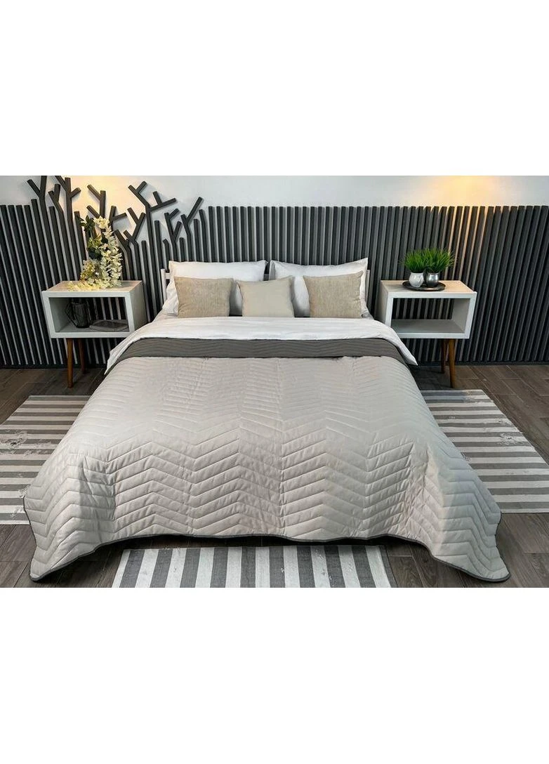 Покривало ZigZag Rainy Day/Elephant Skin двостороннє стьобане 180*215 двоспальне ArCloud (353304635)