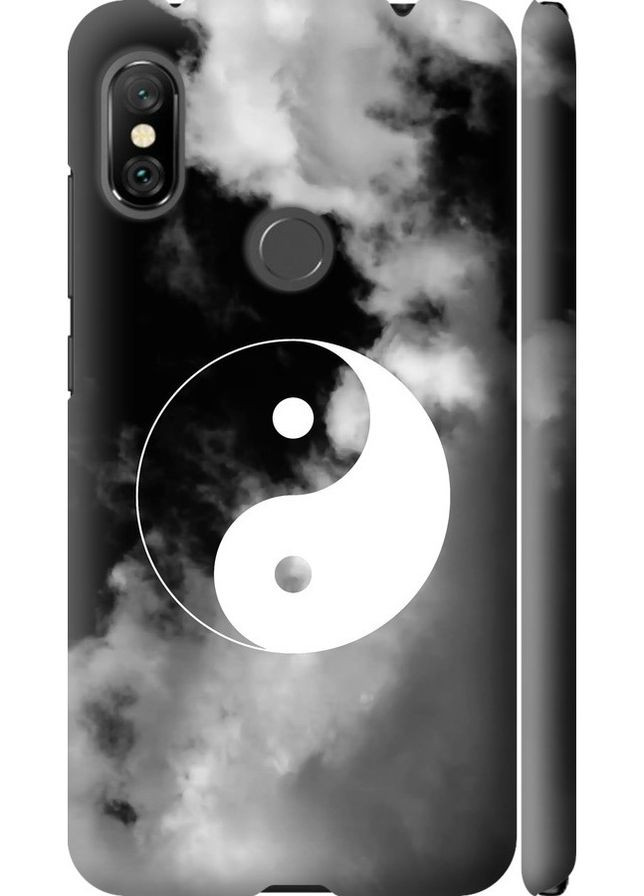 3D пластиковый матовый чехол 'Инь и Янь' для Endorphone Xiaomi Redmi Note 6 Pro (365818174)