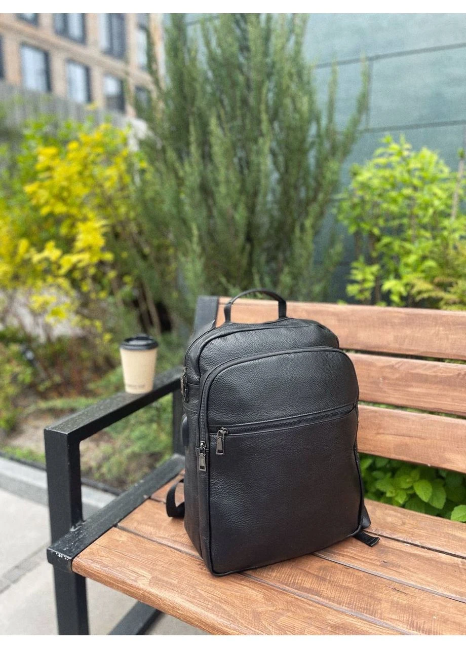Рюкзак шкіряний для чоловіка 29х40х15, колір Tiding Bag (386627659)