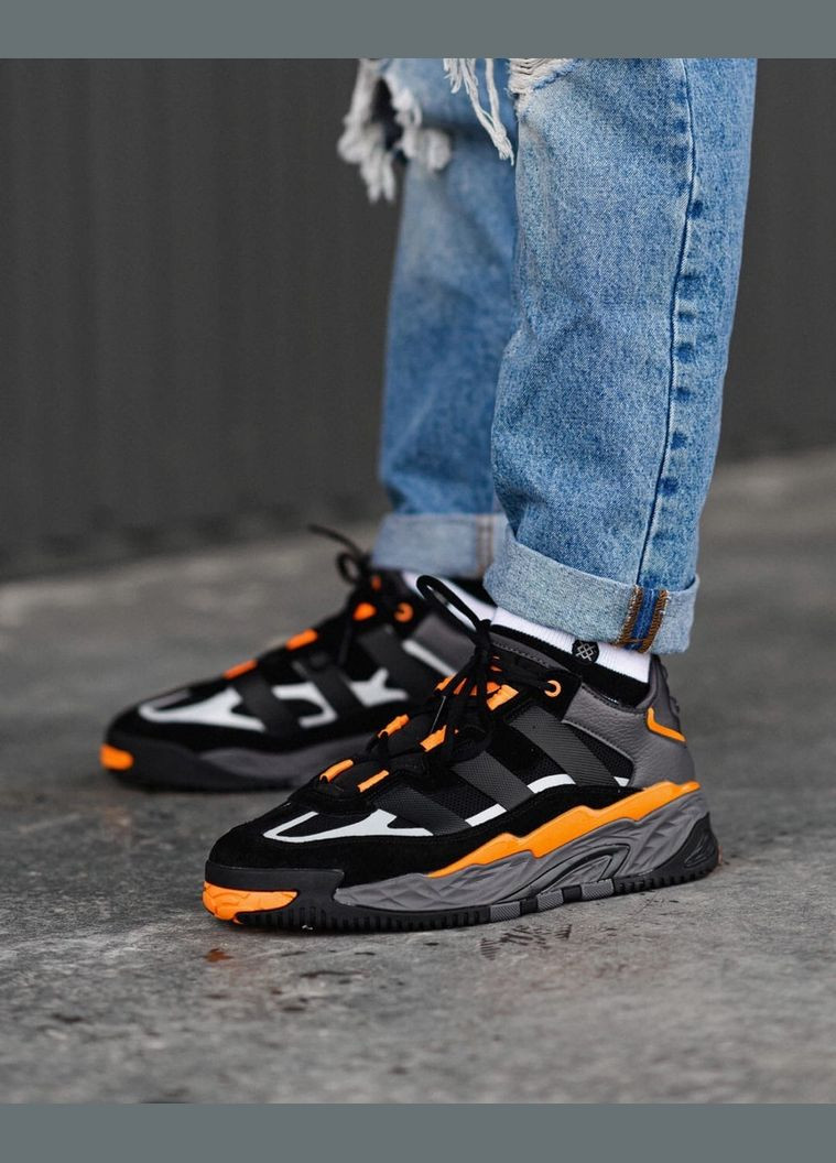Помаранчеві кросівки niteball black orange No Brand