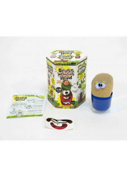 Набір креативної творчості "Grass Monsters Head" (укр.) Danko Toys (318015693)