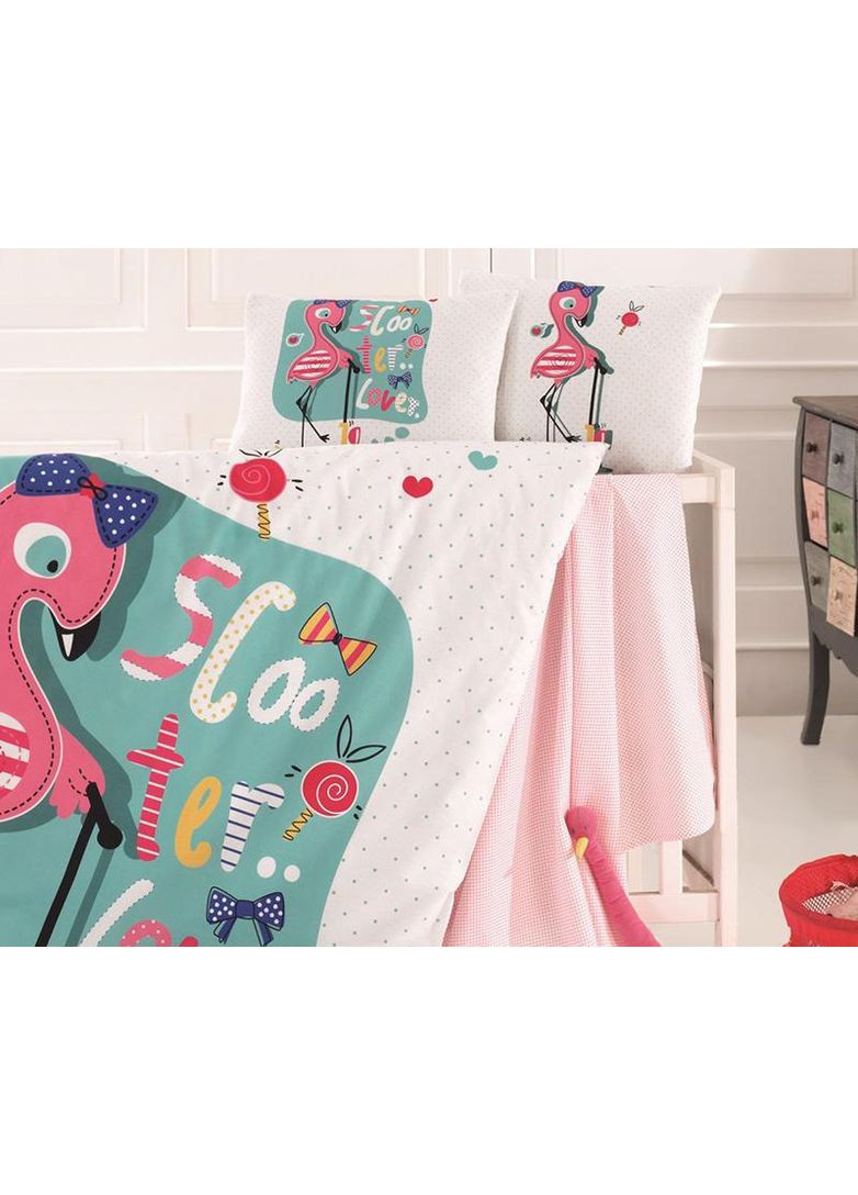 Дитяча постільна білизна Flamingo 100% бавовна для новонароджених комплект постільної білизни для дітей Belizza (368988822)