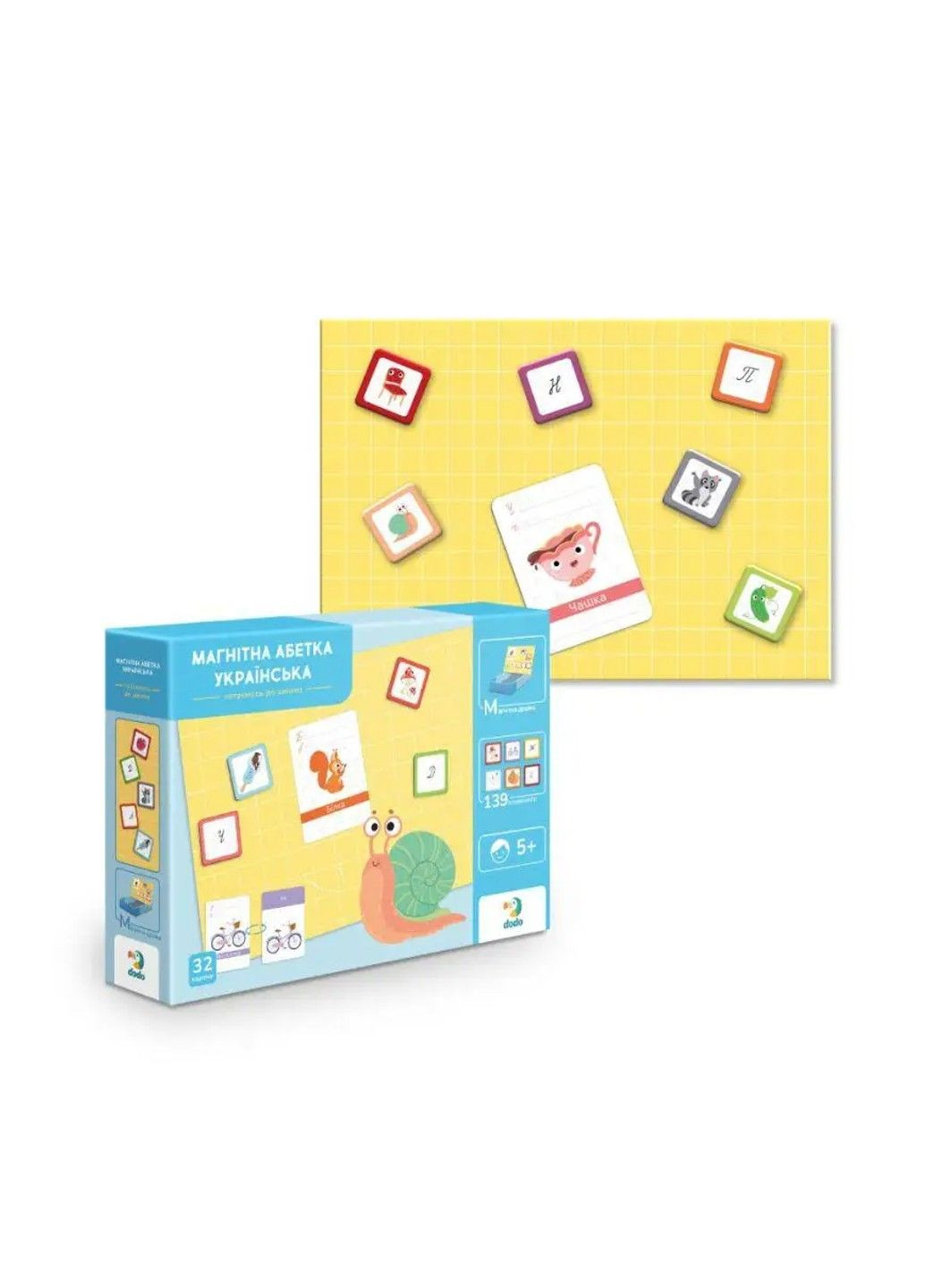 Развивающая игра Украинский магнитный алфавит 200213 Dodo (297003027)