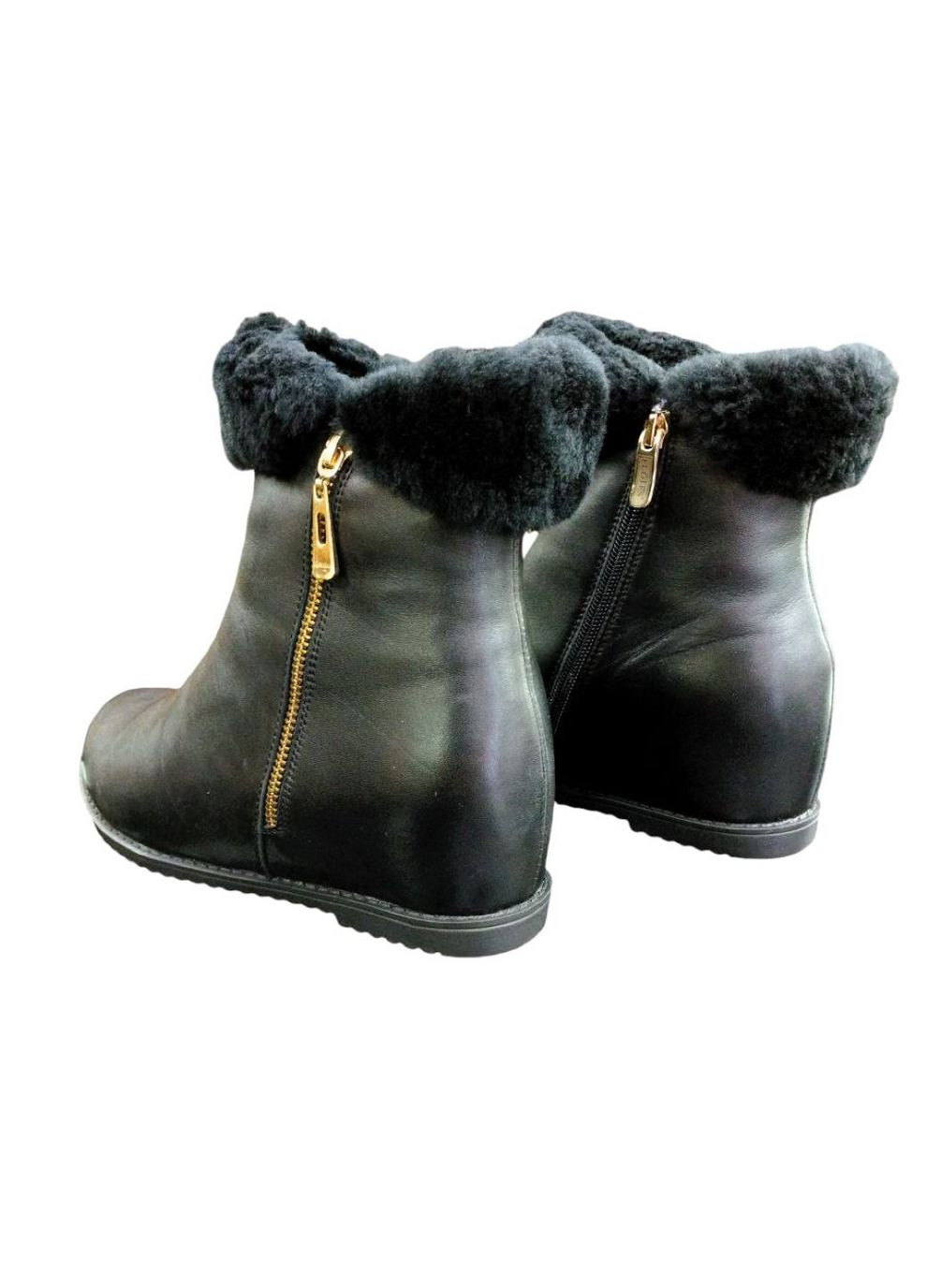 Зимові жіночі середні черевики на прихованій танкетці 41 (26,5 см) батальна модель Flotes (307364731)