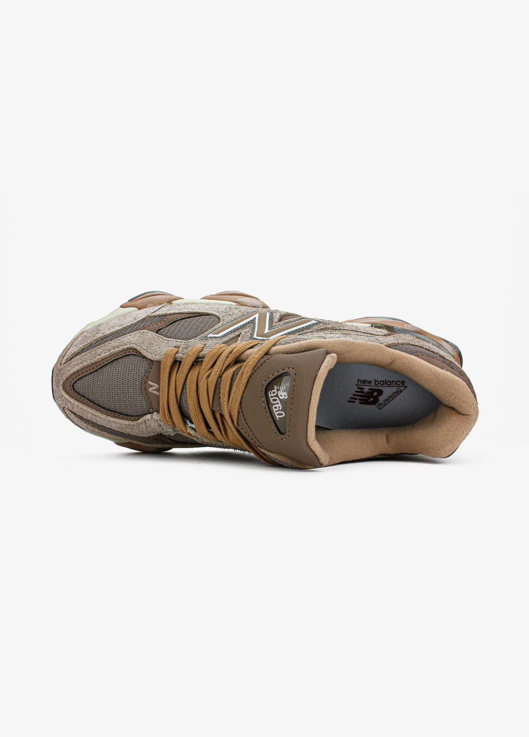 Бежевые демисезонные кроссовки мужские и женские new balance 9060 beige brown | нью беланс 9060 бежевые No Brand